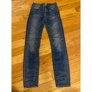 Madewell High Riser Skinny women's dark wash casualJeans Size 24